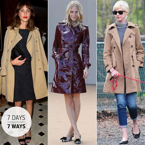 celebrities wearing trench coats